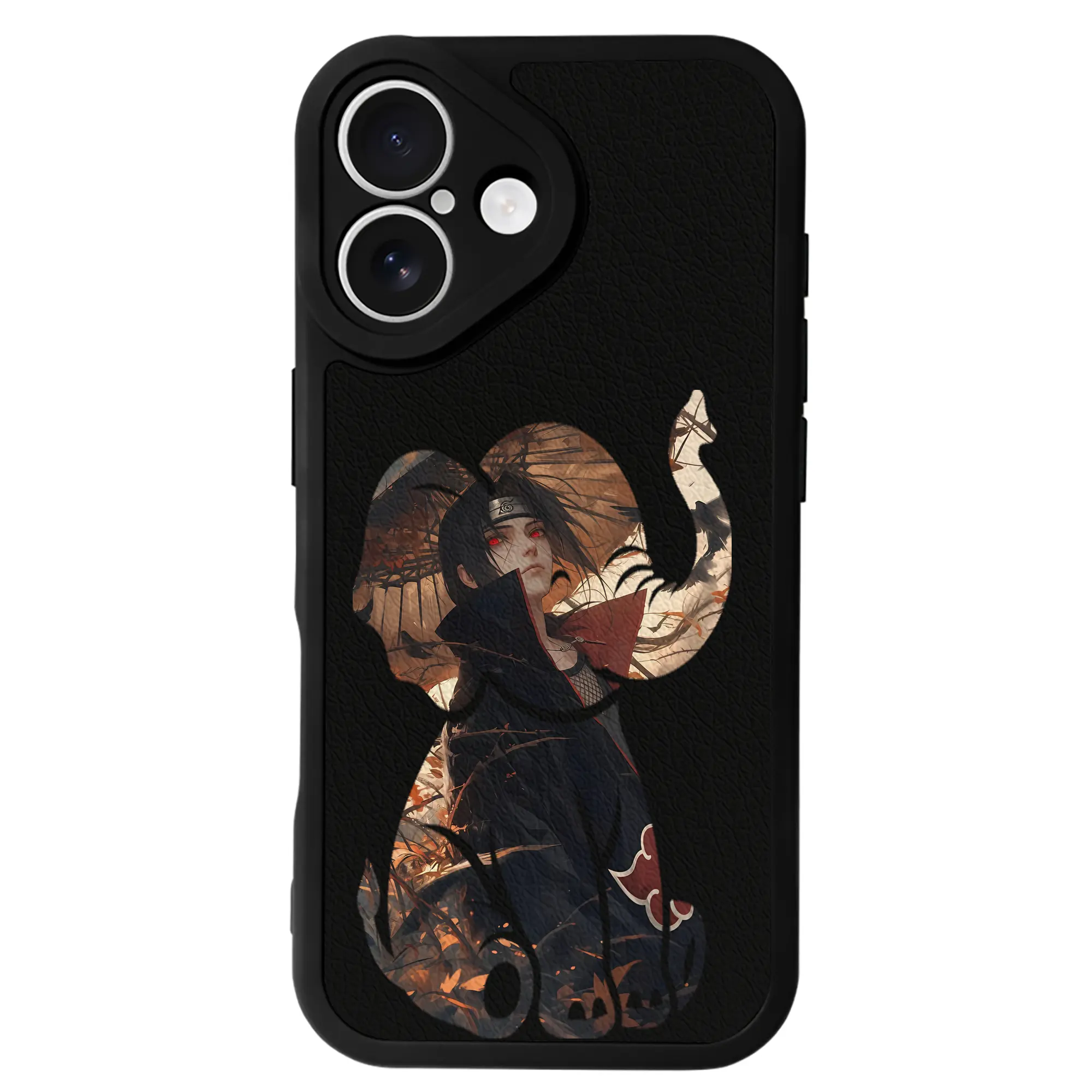 ナルト グッズ うちは イタチ - IPhone 16シリーズ対応 ・ シリコンスマホケース ・ レザー調 ・ 高精度フィット ・ 耐衝撃 ・ ワイヤレス充電対応 ・ 精密カット